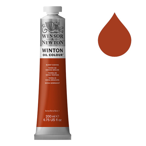 Winsor & Newton Winton Oljefärg 074 Burnt Sienna | 200 ml 1437074 410304 - 1