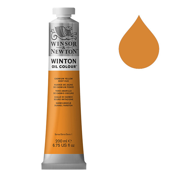 Winsor & Newton Winton Oljefärg 115 Cadmium Yellow Deep Hue | 200 ml 1437115 410310 - 1