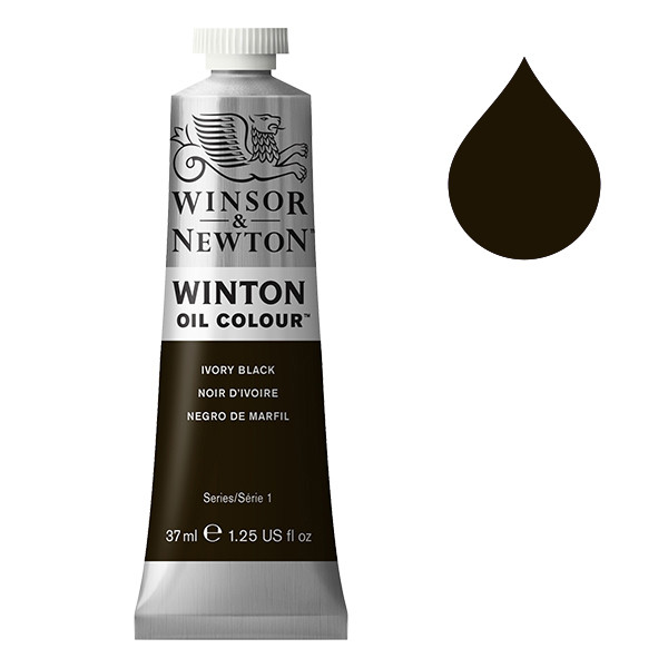 Winsor & Newton Winton Oljefärg 331 Ivory Black | 37 ml 1414331 410269 - 1