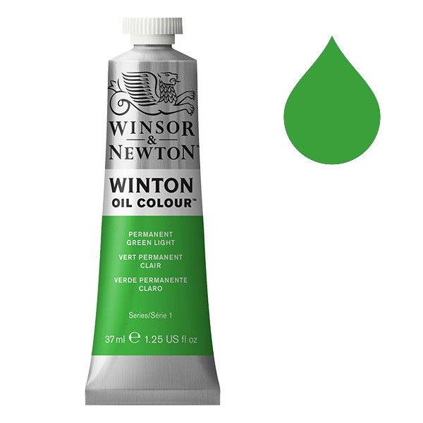 Winsor & Newton Winton Oljefärg 483 Permanent Green Light | 37 ml 1414483 410280 - 1