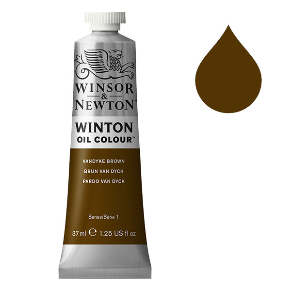 Winsor & Newton Winton Oljefärg 676 Vandyke Brown | 37 ml 1414676 410291 - 1