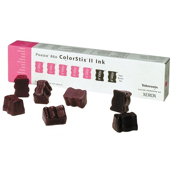 Xerox 016190401 magenta ColorStix x5 + svart ColorStix x2 (original) 016190401 046608 - 1