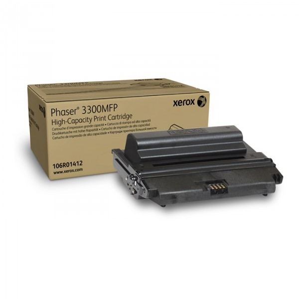 Xerox 106R01412 svart toner hög kapacitet (original) 106R01412 047436 - 1