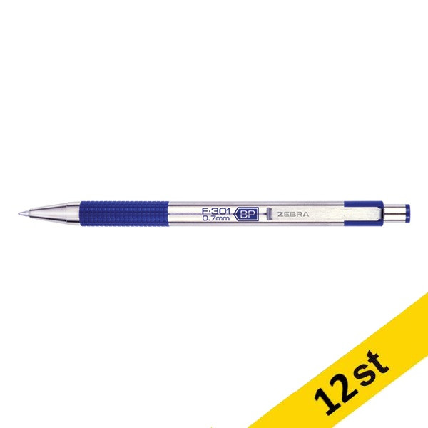 Zebra Pen Kulspetspenna | Zebra F-301 | blå | 12st  423807 - 1