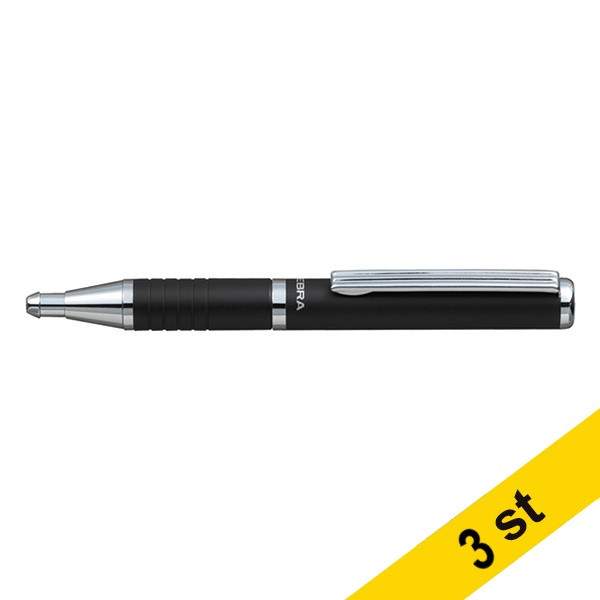 Zebra Pen Kulspetspenna | Zebra SL-F1 | svart | 3st  423802 - 1