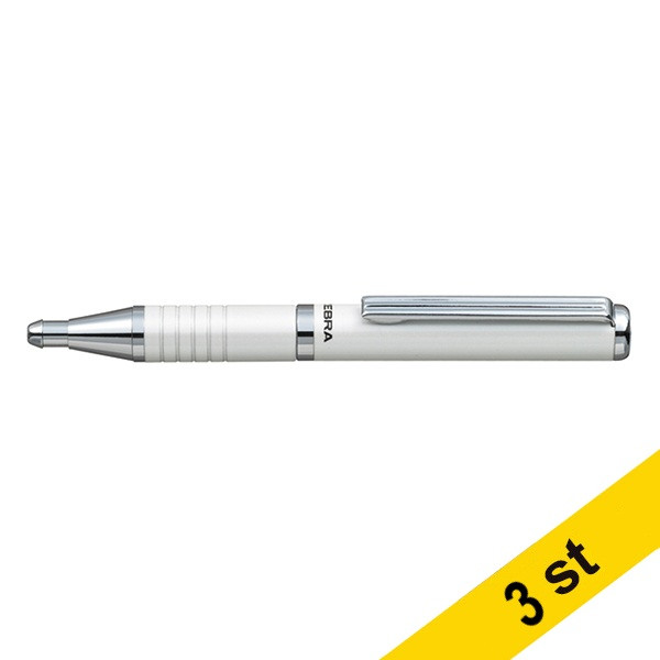 Zebra Pen Kulspetspenna | Zebra SL-F1 | vit | 3st  423803 - 1