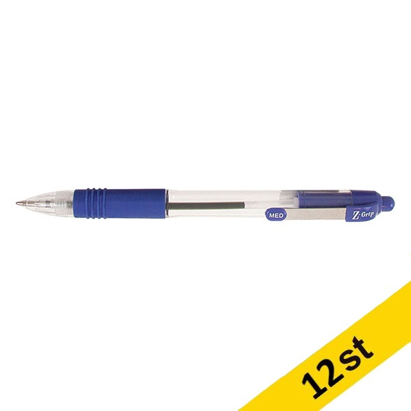 Zebra Pen Kulspetspenna | Zebra Z-Grip | blå | 12st  423814 - 1