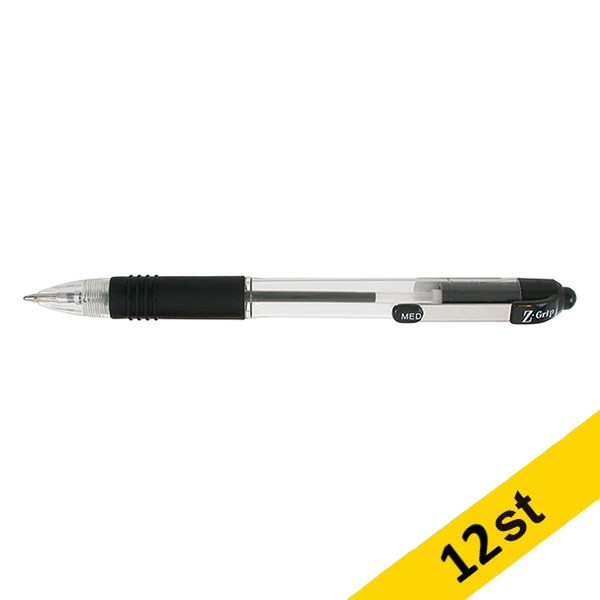 Zebra Pen Kulspetspenna | Zebra Z-Grip | svart | 12st  423815 - 1